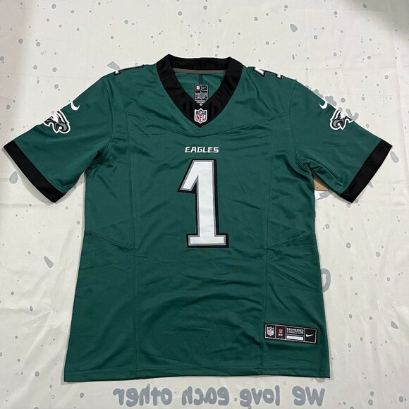 Nike Jalen Hurts #1 Philadelphia Eagles Green Jersey - Picture 1 of 6